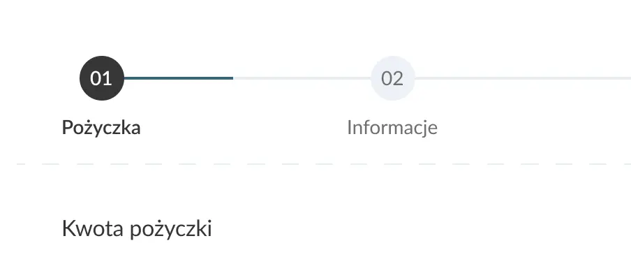 Ekran strony www firmy z branży finansowej KRK Partners ze złożeniem wniosku o pożyczkę.